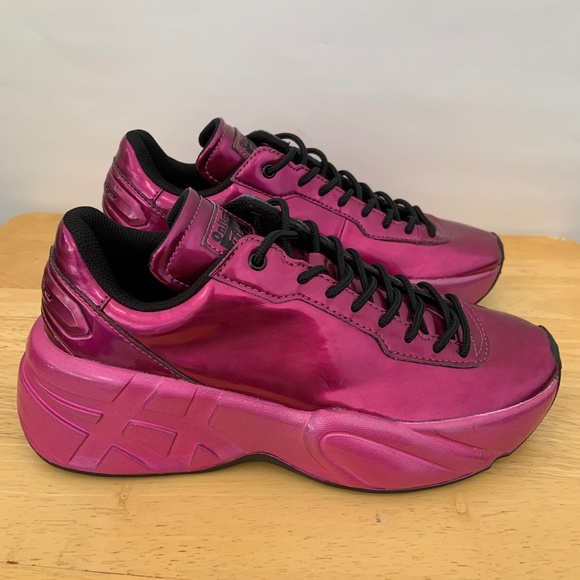 New Onitsuka Tiger Ptrainer Prism Trainers Peacoat Sneakers Purple Size 5.5 - Picture 2 of 11